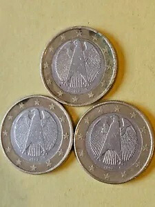 1 ユーロ硬貨 ドイツ 2002 F (3coin) 152,900円