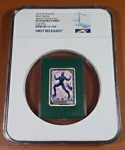 ニウエ造幣局 トレーディング カード コイン 1オンス シルバー マーベル ブラックパンサー NGC PF70 #113/250