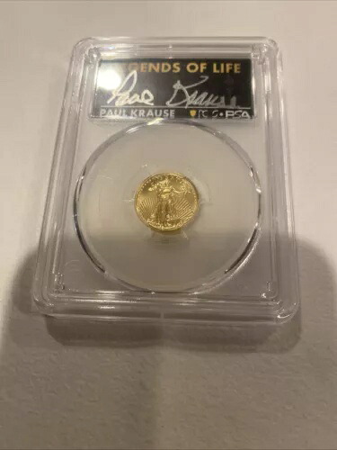 2022 $5 ゴールド イーグル PCGS MS70 発行初日 人生の伝説 Paul Krause
