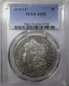 1878-CC $1 モルガン ドル PCGS AU53 152,900円