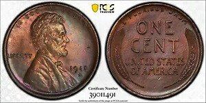 1918 D PCGS MS64BN ブラウン リンカーン ウィート セント グレート カラー 153,450円