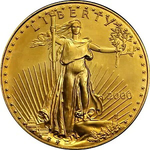 2000 ゴールド アメリカン イーグル 1/10 オンス ゴールド 5 ドル コイン 152,350円