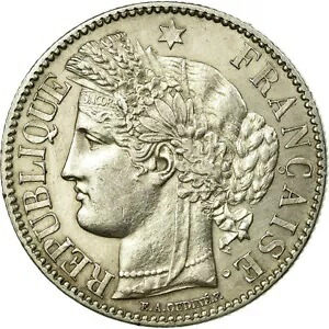 [#73452] コイン、フランス、セレ、2フラン、1872年、パリ、オーストラリア、シルバー、KM:817.1