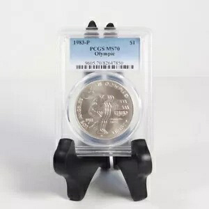 1983 オリンピック ドル PCGS MS70 ***タイ牧師のスタッシュ*** #7850400