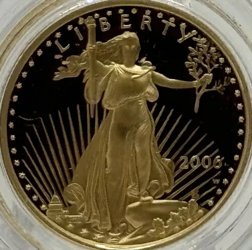 2006 $5 ゴールド イーグル 1/10 オンス OZ ピュアファインゴールドコイン #1937