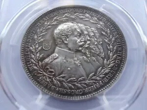 ドイツ 1902 年 フォー ルール プロイセン バイエルン州 ヴュルテンベルク バーデン 銀メダル PCGS SP62