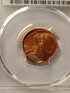 1 セント 2000 PCGS MS65RD 表面 B/S 30% インデント