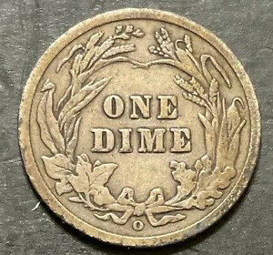 1905-o マイクロ O バーバー ダイム 10c ベリー タフ バラエティ VF オリジナル シルバー コイン L661