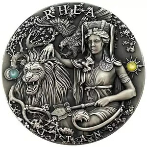 2022 ニウエ RHEA ギリシャ タイタンズ 2 オンス シルバー コイン 2$