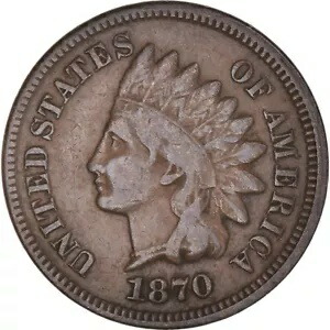 [#1060366] コイン、アメリカ合衆国、インディアンヘッドセント、セント、1870年、米国造幣局、フィラデ
