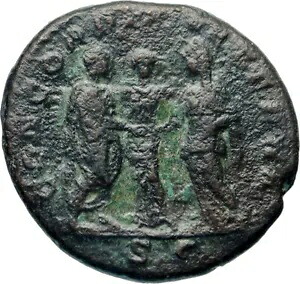 JULIA PAULA & ELAGABALUS クラスプ針 219AD 本物の古代ローマのコイン i46613｜WORLD RESOURCE【KING店】