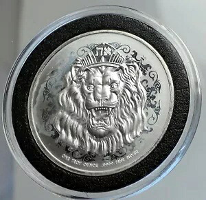 2021 ニウエ エリザベス 2 世ユダのライオンの冠 1 オンス プルーフ シルバー $2 コイン i112417｜WORLD RESOURCE【KING店】 245,850円