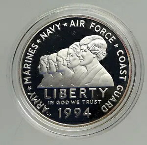 1994 P USA 米国女性軍陸軍海軍プルーフ シルバー $ コイン i94222｜WORLD RESOURCE【KING店】