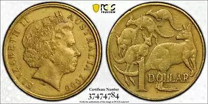オーストラリア 2000 ミュール 10c 表面ストラク $1 コイン PCGS AU50 #4784