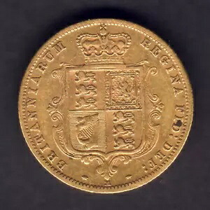 オーストラリア。 1873年メルボルン - 半分ソブリン。トレースラスター - gFine 357,390円