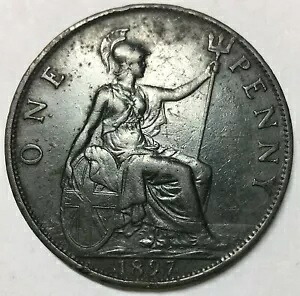 イギリス 1897 年。ペニー。バラエティ 。レア 。満潮時|WORLD RESOURCE【KING店】