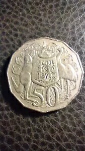 楽天市場】1969 〜 1984 年 オーストラリア 12 角形 50 セント