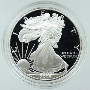 2003 アメリカ合衆国 USA アメリカン イーグル & リバティ プルーフ シルバー ドル コイン i117787|WORLD RESOURCE【KING店】