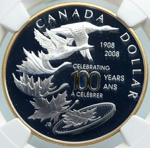 2008 カナダ ケベックシティ 100 年 SAMUEL CHAMPLAIN プルーフ シルバー $ コイン NGC i87844|WORLD RESOURCE【KING店】