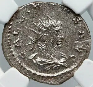 GALLIENUS 本物の古代 263AD アンティオキア ローマ コイン ROMA VICTORY NGC i88712｜WORLD RESOURCE【KING店】 245,850円