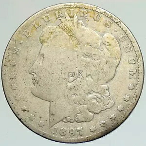 1897 O アメリカ合衆国 イーグル オールド シルバー モルガン 米ドル コイン i111906|WORLD RESOURCE【KING店】
