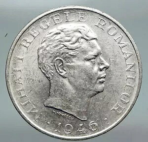 1946 ルーマニア マイケル 1 世 ルーマニア レディ バード アンティーク シルバー 100000 レイ コイン i91425｜WORLD RESOURCE【KING店】