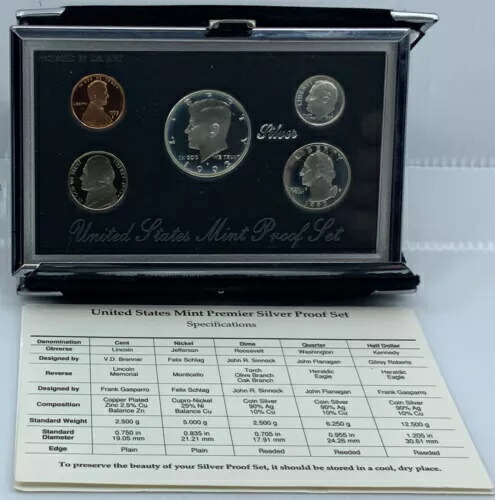 1993S 米国大統領 JFK プルーフ シルバー ハーフダラー クォーター US コイン 5 個セット i114454