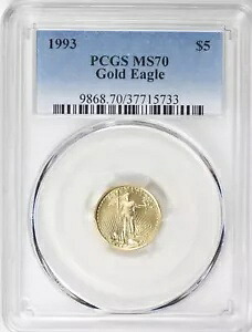 1993 $5 ゴールド アメリカン イーグル PCGS MS-70 送料無料｜WORLD RESOURCE【KING店】