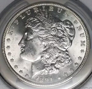 1891 モルガン ドル PCGS MS64