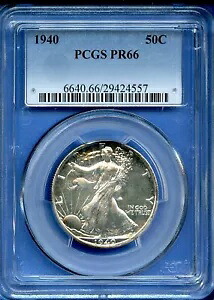 1940 P PCGS PR66 ウォーキング リバティ ハーフダラー 50c US ミント シルバー 1940-P PR-66