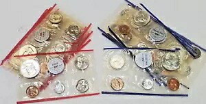 未流通の 1959 年フィラデルフィア & デンバー造幣局銀貨 8 セットのロット｜WORLD RESOURCE【KING店】