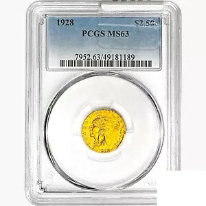 1928 $2.50 クォーター イーグル ゴールド コイン PCGS MS63｜WORLD RESOURCE【KING店】