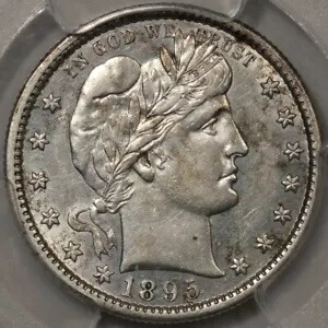 1895-S 理容室 PCGS AU-55 - より良いデート!