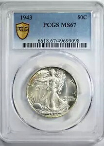 1943 ウォーキング リバティ ハーフダラー 50C PCGS MS67 245,520円