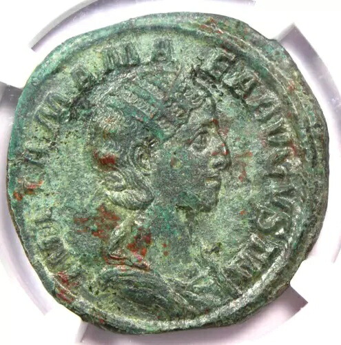 ローマン ジュリア ママエア AE セステルティウス コイン 222-235 AD - 認定 NGC MS (UNC)｜WORLD RESOURCE【KING店】 243,540円