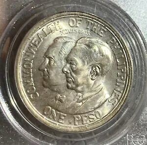 1936 フィリピン ルース & ケ ペソ シルバー コイン PCGS MS65