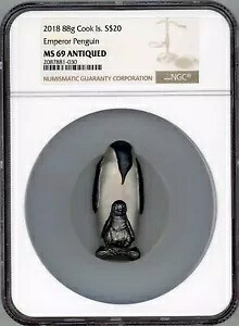 エンペラー ペンギン 2018 クック諸島 $20 シルバー コイン NGC MS69 アンティーク｜WORLD RESOURCE【KING店】