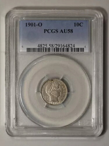 1901-O 10C バーバー ダイム PCGS AU58｜WORLD RESOURCE【KING店】 243,540円