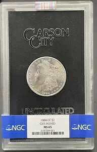 1884-CC モーガン シルバー ダラー GSA ホード NGC MS-65、ハイグレード コイン｜WORLD RESOURCE【KING店】