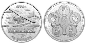 2021 'Canada Takes Wing' プルーフ $50 ファイン シルバー 5 オンス コイン (RCM 200298) (20186)