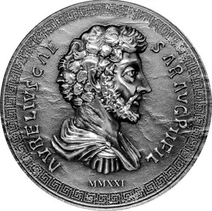 マルクス アウレリウス ローマ帝国 1オンス銀貨 - クック諸島発行 2021