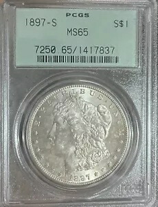 1897-S ああ！ PCGS MS65 モルガン シルバー ダラー