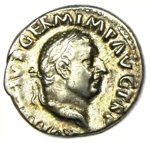 Vitellius AR デナリウス 古代ローマ銀貨 69 AD - 良好な VF - レア!