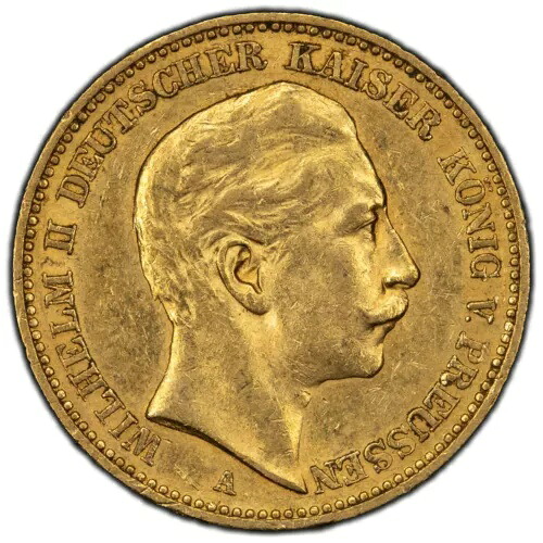 1904-A ドイツ プロイセン 20 マルク金貨