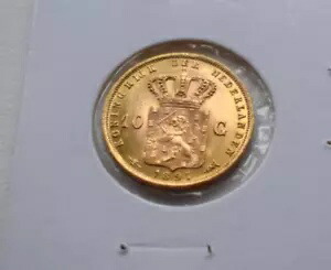 楽天市場】NETHERLAND オランダ 10ギルダー 金貨 1897 ヴィルヘルミナ