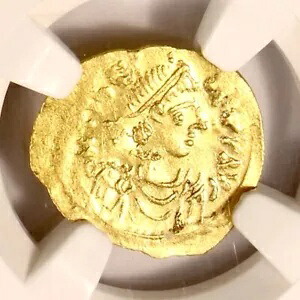 ゴールド AV モーリス ティベリウス AV トレミシス コイン 582-602 AD 認定 NGC MS 4/5 3/5｜WORLD RESOURCE【KING店】