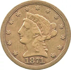 1871-S $2.50 リバティ ヘッド ゴールド クォーター イーグル *1059｜WORLD RESOURCE【KING店】