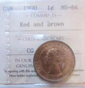 1900年カナダのラージセントコイン。 ICCS MS-64 ペニー 1p 1c｜WORLD RESOURCE【KING店】