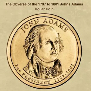 本物 *ヴィンテージ* ジョン アダムス 第 2 代大統領 1797 ～ 1801 年 1 ドル 2007 P コイン ゴールド