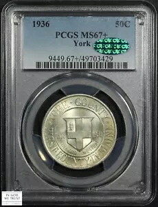 1936 ヨーク記念シルバー ハーフダラー 50C PCGS MS 67+ Plus CAC｜WORLD RESOURCE【KING店】